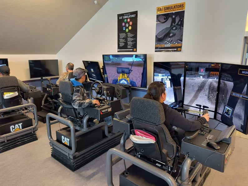 VR Simulation training for heavy machinery