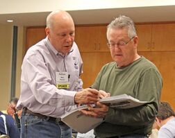 Mike Parnell with heavy rigging student