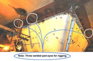 Installing Welded Pad Eyes for Rigging