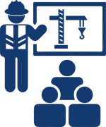 Instructor-led crane and rigging training at our training centers