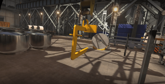 Overhead Crane Simulator C-Hook