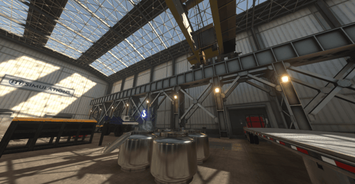 Belly box operated overhead crane scenarios