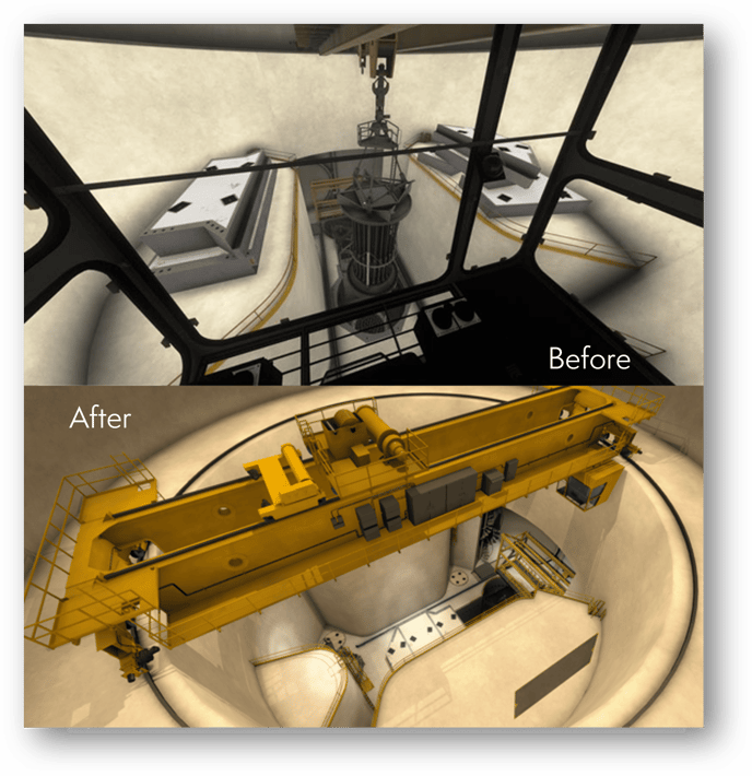 Polar Crane Lighting Before-After